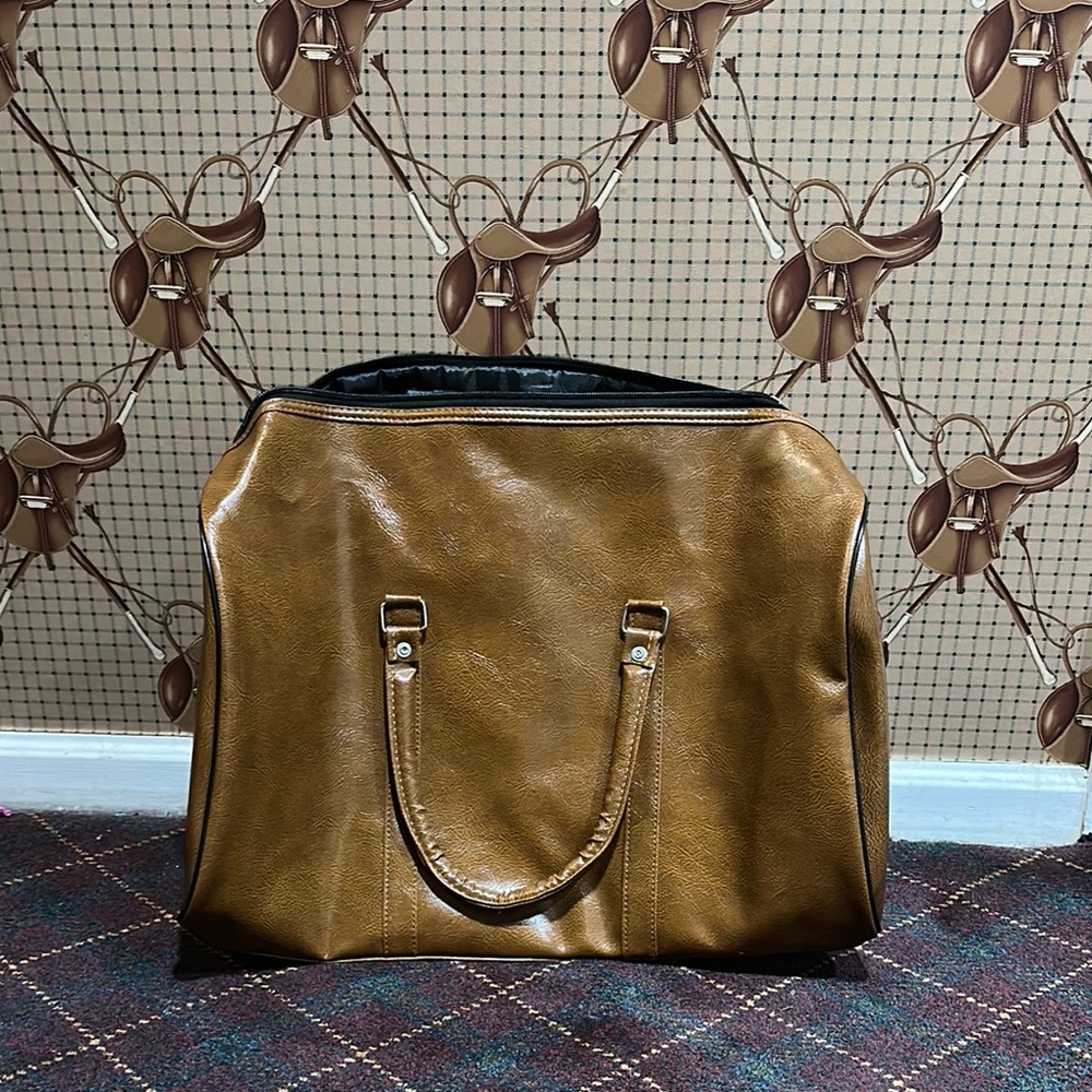 Elegant Brown Leather Tote Bag